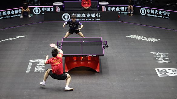 World No.1 Fan Zhendong of China takes on Taiwan’s Lin Yun-Ju in the semi-finals of the World Table Tennis Champions event in Macao last weekend.