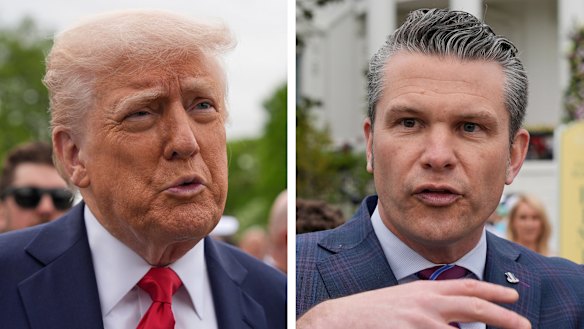 US President Donald Trump is standing by  embattled Defence Secretary Pete Hegseth. 
