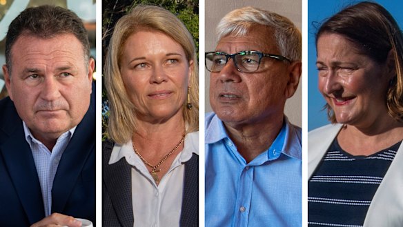 Grant Schultz, Katrina Hodgkinson, Warren Mundine and Fiona Phillips fought it out for Gilmore, and Philips looks to have won.