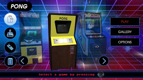 The system comes with a ‘vault’ of more than 100 very old games.