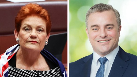 Pauline Hanson and Sean Bell.