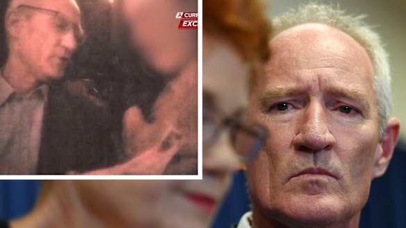 A screengrab from the A Current Affair footage aired on Monday night.