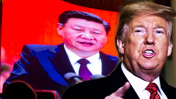 Donald Trump and China's Xi Jinping. Markets have responded to the escalation in their trade disputes.