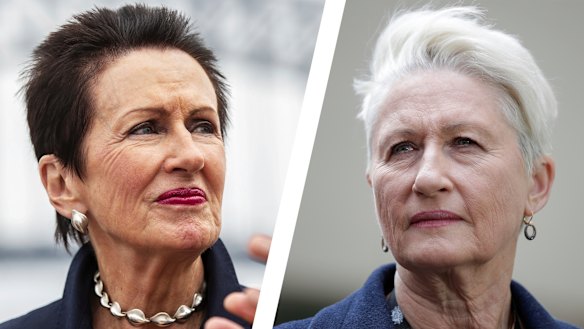 Sydney’s lord mayor race this year will be a clash between bitter rivals Clover Moore (left) and Kerryn Phelps.