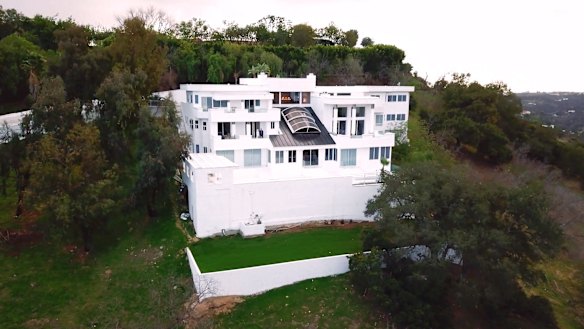 Susan Hannaford's extravagant Beverley Hills mansion.