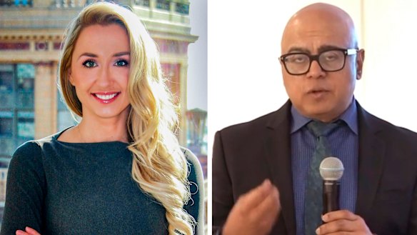 Julia Szlakowski and AMP Capital's Boe Pahari.