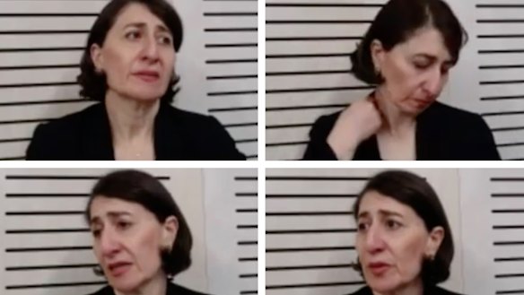 Gladys Berejiklian on her second and final day at the ICAC earlier this year.