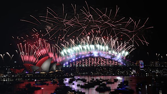 The midnight fireworks.