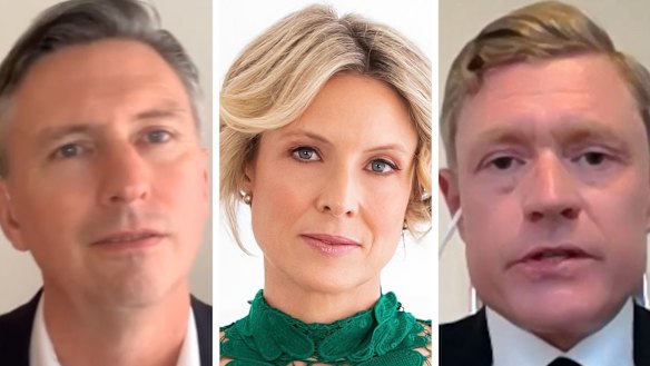 David Brady, another interested Warringah candidate Katherine Deves and Lincoln Parker.