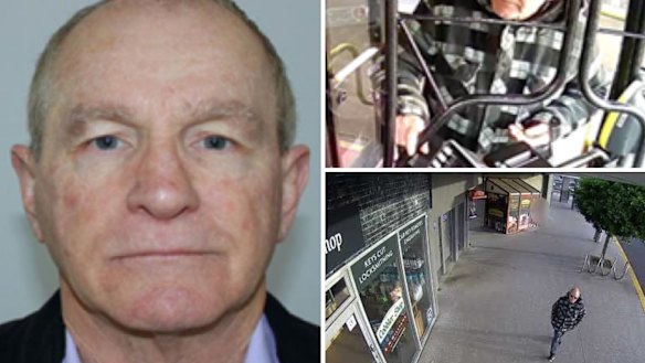 Images released by Queensland detectives after they issued an arrest warrant for Keith Lees.