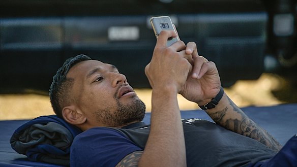 Anti-social media? Israel Folau is facing a very uncertain future. 
