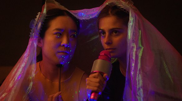 “I sneakily had my phone in my back pocket”: Fwends stars Melissa Gan, (left) and Emmanuelle Mattana.