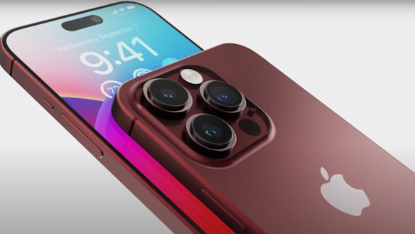 This iPhone 15 Pro render, by Technizo Concepts, shows slimmer screen bezels and new solid state buttons.