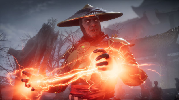 Raiden is back in Mortal Kombat 11, just as electrifying in battle as he is wooden outside of it.