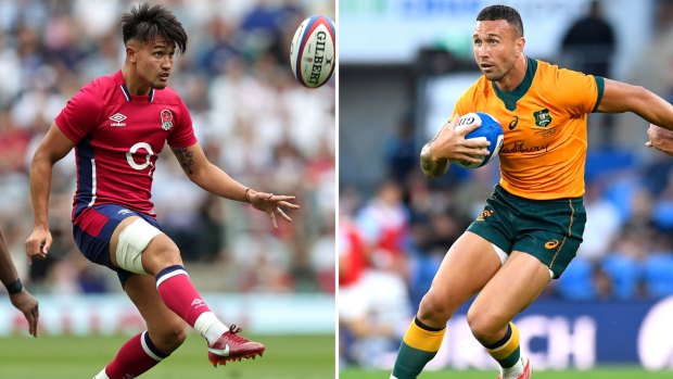 Marcus Smith has been taking ‘mindset’ cues from Quade Cooper as the pair prepare to face each other when England take on the Wallabies this weekend.