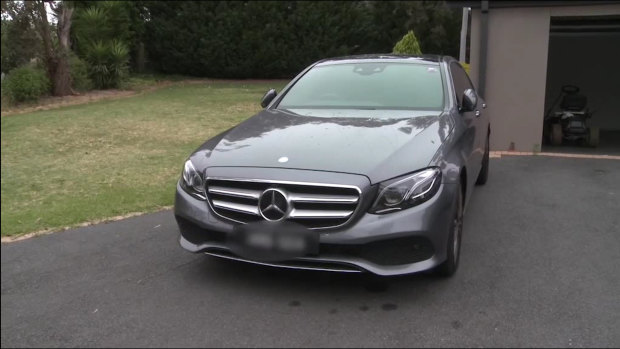 A car is seized during the raids, which took place on Tuesday and Wednesday. 