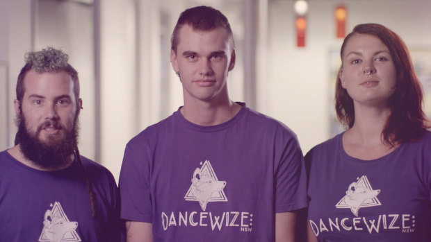 Dancewize volunteers appear in NSW Health's harm minimisation campaign. 