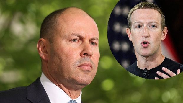 Treasurer Josh Frydenberg was given no warning of Facebook’s shock move.