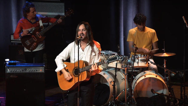 Tame Impala performing at the ARIA Awards on Wednesday night. 