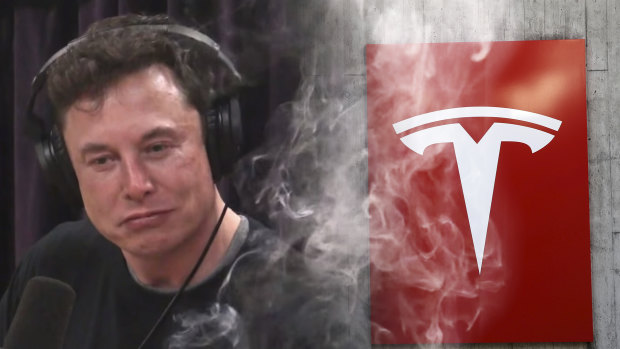 Elon Musk's antics took a bizarre turn when he smoked marijuana on a podcast.