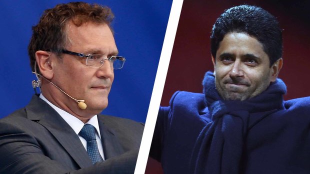 The former FIFA secretary general Jerome Valcke and Paris Saint-Germain president Nasser Al-Khelaifi have been indicted by Swiss prosecutors.