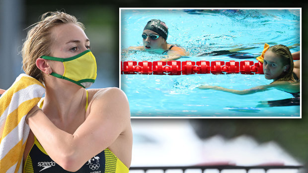 The clash between Ariarne Titmus (main) and Katie Ledecky (inset with Titmus at the 2019 World Championships) in the 400m at the Olympics will be one of the races of the Games.