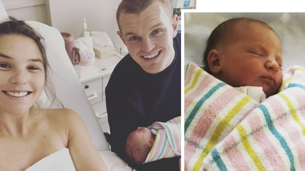 Ex-NRL star Alex McKinnon and his wife Teigan have since welcomed their first child into the world.