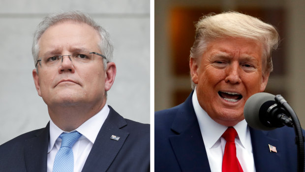 Donald Trump awarded Prime Minister Scott Morrison with the Legion of Merit. 