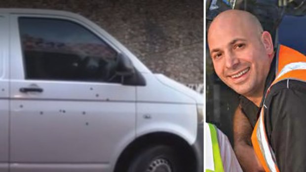 Paul Virgona was shot dead inside his van.