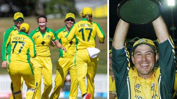 Australia’s record-breaking women, and Ricky Ponting with the 2003 World Cup