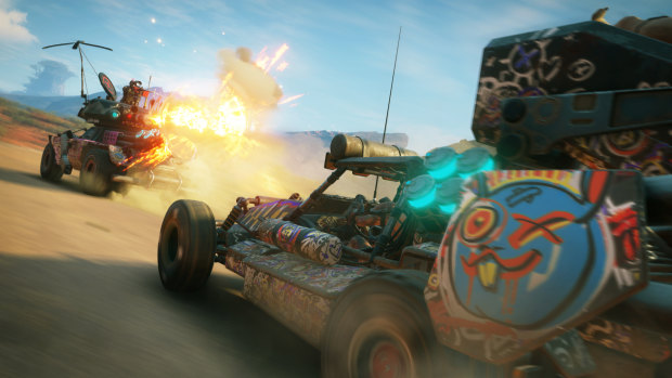 There's a whole separate system for upgrading and unlocking vehicles, which are good not only for getting around by for taking on convoy's Mad Max style.