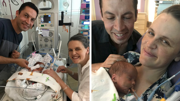 Christine Stoove with her husband Mario Tornatora and baby Joey Tornatora. 