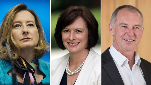 Canadian central banker Carolyn Wilkins, ANU economics professor Renee Fry-McKibbin and former senior Treasury official Gordon de Brouwer.