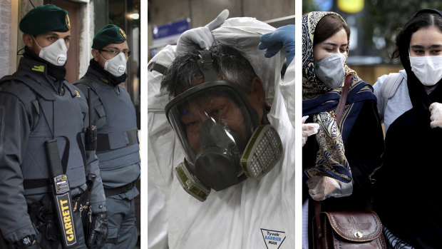 Large outbreaks in Italy, South Korea and Iran were reported in the past few days, suggesting containment measures have not stopped the virus' spread.