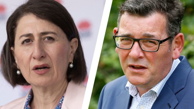 NSW Premier Gladys Berejiklian and Victorian Premier Daniel Andrews.