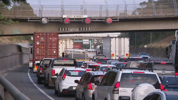 Heavy traffic after a police operation closed the M4 in both directions.