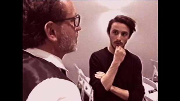 Christian Byers, right, with Michele Salamone in Death of an Undertaker.