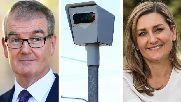 Staff of Michael Daley, left, used an MP hotline to shift a speeding ticket from the NSW Labor leader to his wife, right.