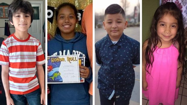Victims of the shooting at Robb Elementary School in Uvalde, Texas: Uziyah Garcia, Alexandria Rubio, Xavier Lopez, Nevaeh Bravo. 