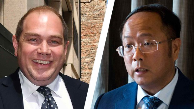 Left: Former NSW Labor Party boss Jamie Clements outside ICAC this week. Right: Huang Xiangmo, the Chinese property developer and prolific party donor. 