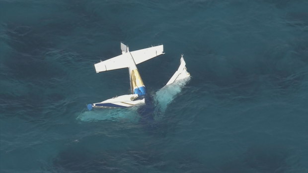 A seaplane has crashed into the water off Rottnest Island.
