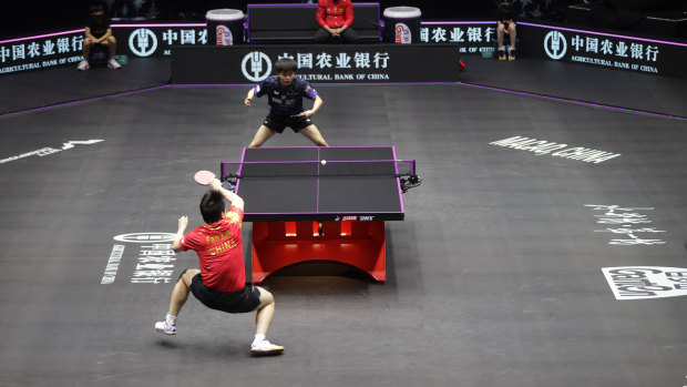 World No.1 Fan Zhendong of China takes on Taiwan’s Lin Yun-Ju in the semi-finals of the World Table Tennis Champions event in Macao last weekend.