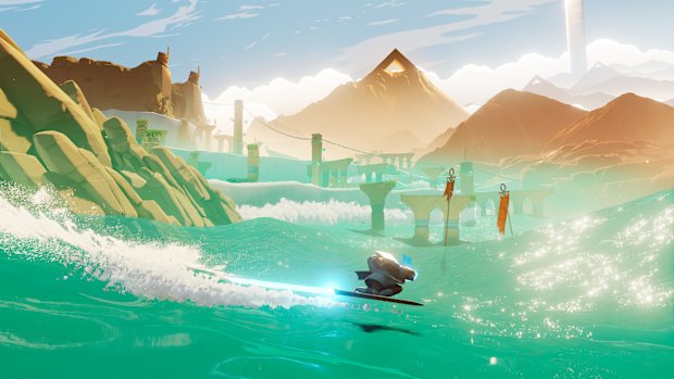 Pro Skater veterans will appreciate the movement in Sword of the Sea, but it’s also a game any player will enjoy.