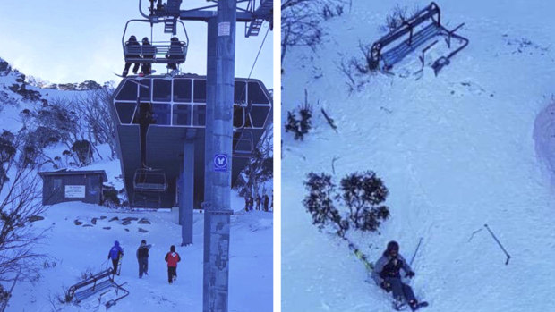 In 2019 a chair became dislodged from the Gunbarrel chairlift at Thredbo. The skier sustained minor bruising from the incident.