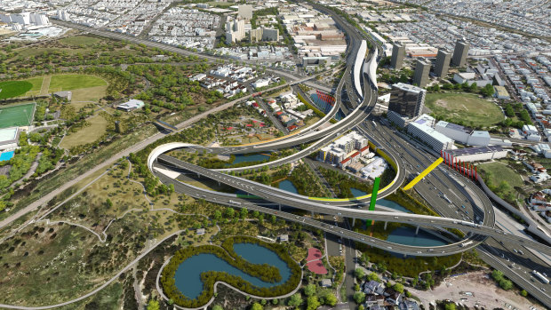 Melbourne City Council said the East West Link would have taken up to six hectares of Royal Park for its various on and off ramps.