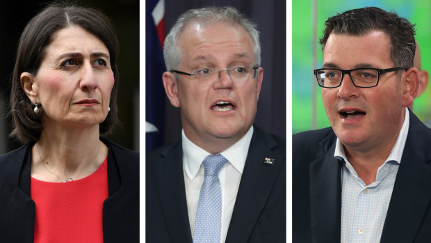 Gladys Berejiklian, Scott Morrison and Daniel Andrews use a WhatsApp group with the other state and territory leaders.