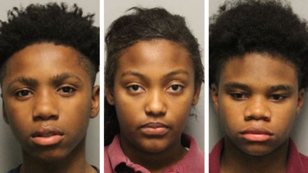 Arrested over Kyle Yorlets' death: Decorrius Wright, 16, Roniyah McKnight, 14, and Diamond Lewis, 15.