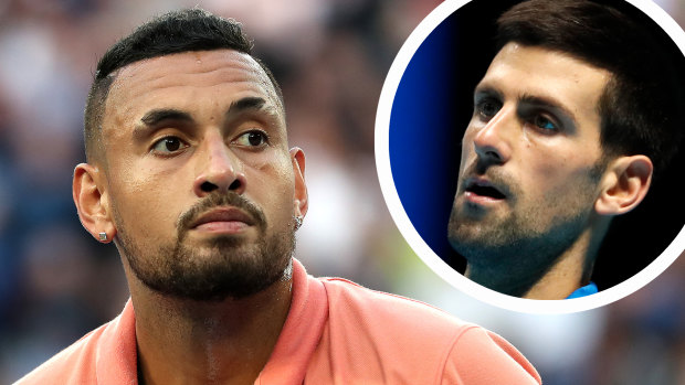 Nick Kyrgios and Novak Djokovic.