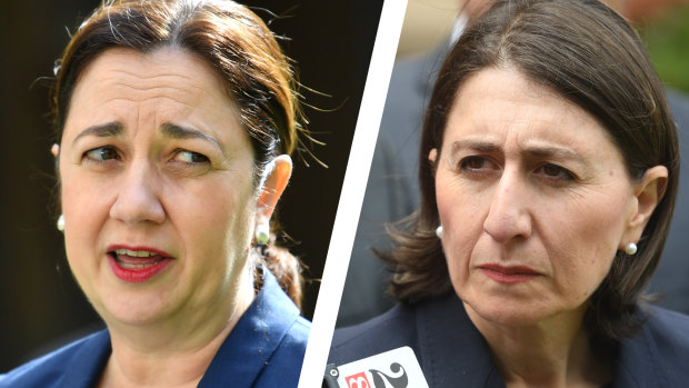 Queensland Premier Annastacia Palaszczuk and NSW Premier Gladys Berejiklian have fought a war of words over state borders.