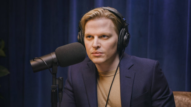 Ronan Farrow in Catch and Kill: The Podcast Tapes.